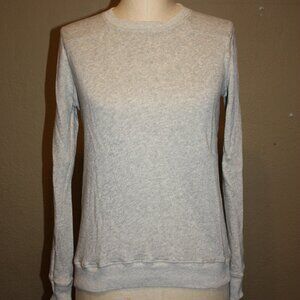 J.CREW LIGHT GRAY TERRY COTTON SWEATSHIRT CREWNECK PULLOVER - SMALL 2 4